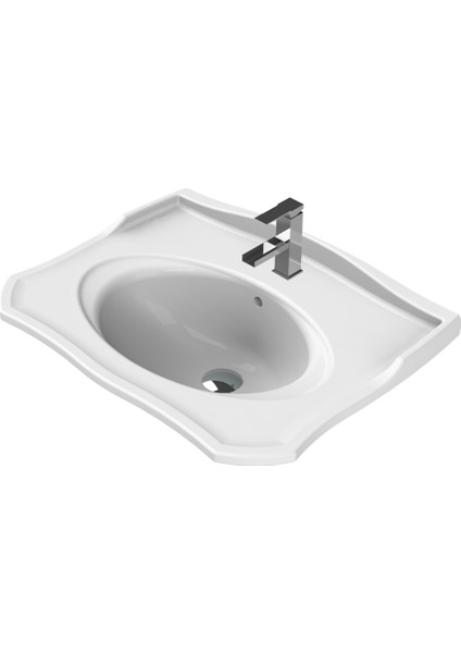 Seramik Royal Etajerli Lavabo 65 x 50 cm