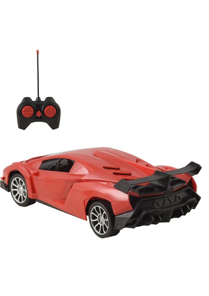 Uzaktan Kumandalı, 2.4 Ghz Şarjlı Farları Yanan, 1:16 Mega Hız Fırtına Spor Lamborghini Araba