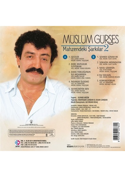 Müslüm Gürses - Mahzendeki Şarkılar 2 Plak