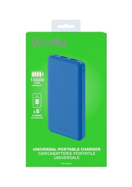 10000 mAhTaşınabilir Powerbank - Mavi fırsatları