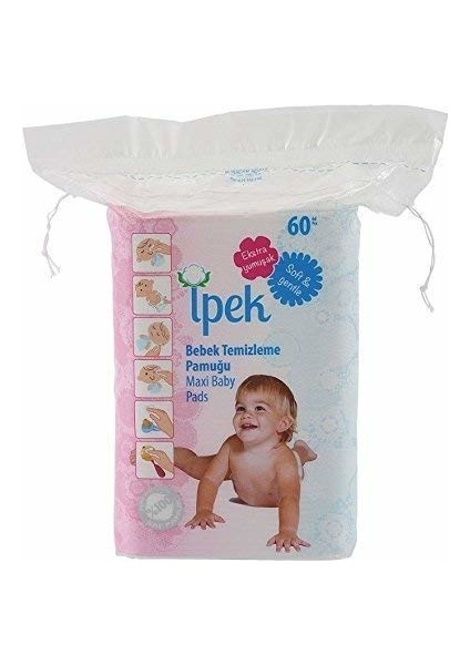 Ipek Bebek Temizleme Pedi Maxi 60,lı 16,lı Koli