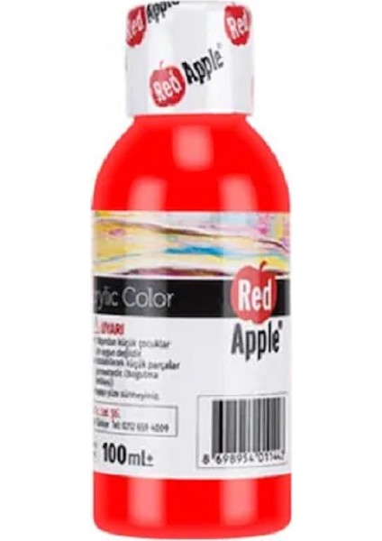 Akrilik Boya Kırmızı 100 gr. RA110-12