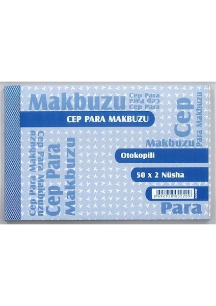 Cep Para Makbuzu Otokopili 50 x 2 Nusha 12 Adet