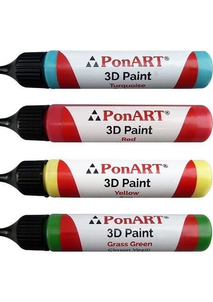 3D Boyutlu Boya 30Ml. Beyaz Boncuk Boya