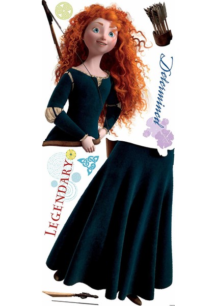 RoomMates RMK1937GM The Brave Merida Büyük Boy Duvar Sticker fiyatları