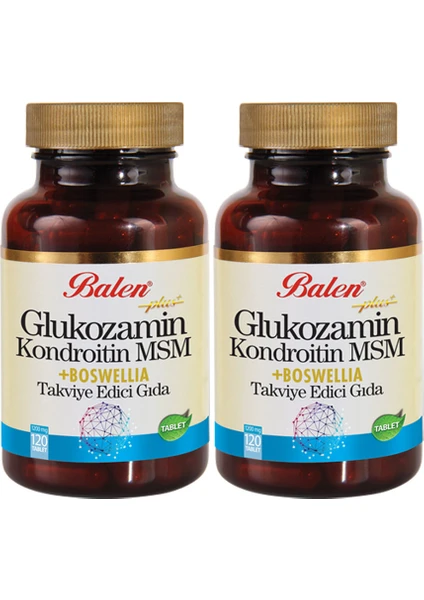 Glu Kozamin Kondroitin Msm Boswellia 120 Tablet 1200 Mg x 2 Adet