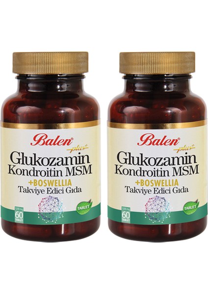 Glu Kozamin Kondroitin Msm Boswelia Tablet  60 x 1200 Mg - 2 Adet