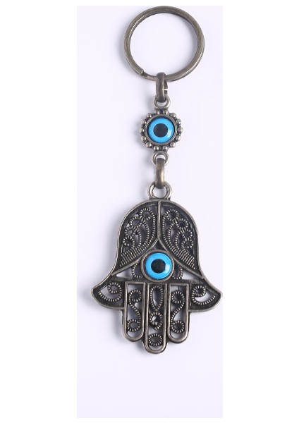 Nazar Boncuklu Fatma'nın Eli Tasarımlı Anahtarlık