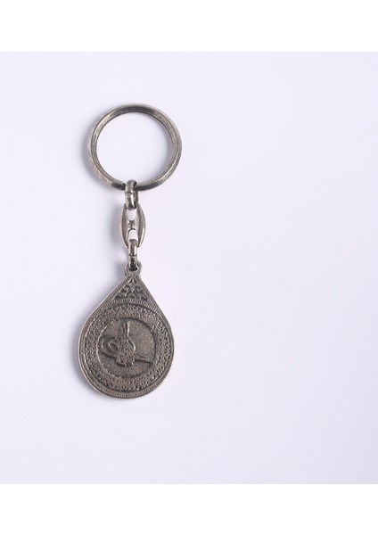 Osmanlı Tuğra Tasarımlı Metal-Krom Anahtarlık