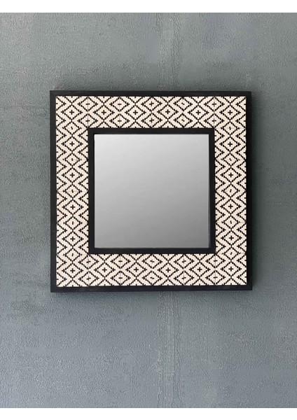 Decor Çerçeveli Mozaik Doğaltaş Ayna