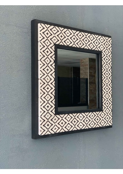 Decor Çerçeveli Mozaik Doğaltaş Ayna