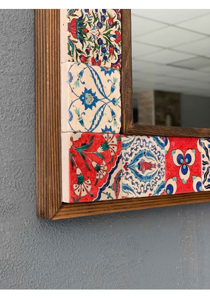 Decor Çerçeveli Mozaik Doğaltaş Ayna