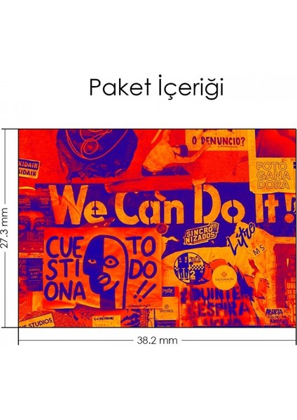 We Can Do It Notebook Sticker,Laptop sticker,Hp Sticker,Asus Sticker,15.6 inç Sticker