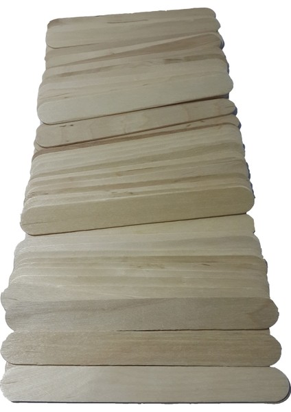 Naturel Geniş Dil Çubuğu - 100 Adet