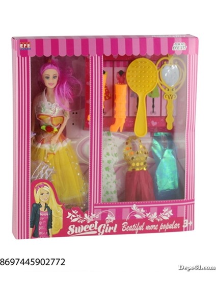 Efe Sweet Girl Modacı Aksesuarlı Bebek