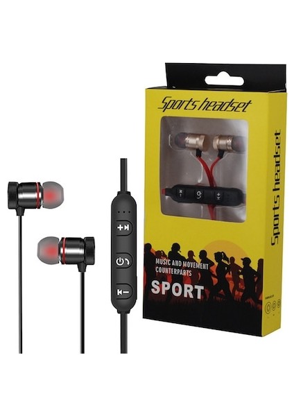 Sports Headset Mıknatıslı Kablosuz Bluetooth Kulaklık