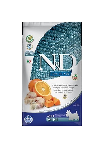Tahılsız Balıklı Balkabaklı Yetişkin Mini Köpek Maması 2,5 kg