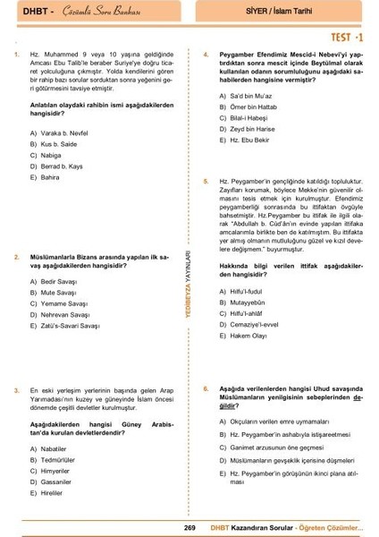 DHBT’nin Pusulası 2020 Tamamı Çözümlü Soru Bankası indirimleri