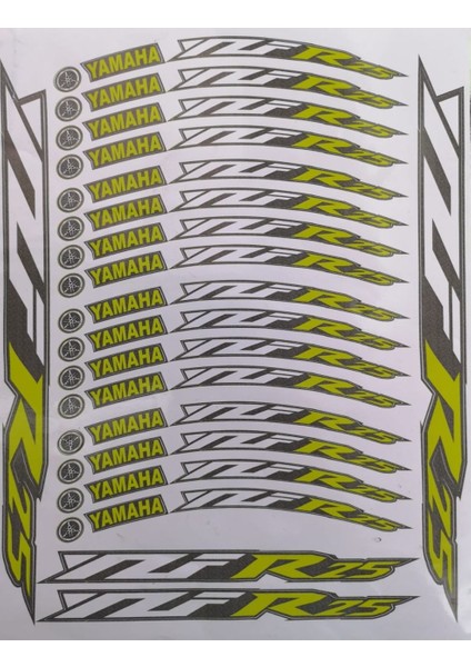Yzf R25 Jant Şeridi Beyaz