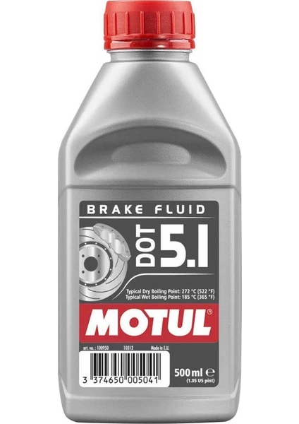 Dot 5.1 Brake Fluıd Fren Hidrolik Yağı 500 Ml