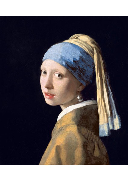 İnci Küpeli Kız - Girl with a Pearl Earring 25 x 30 cm