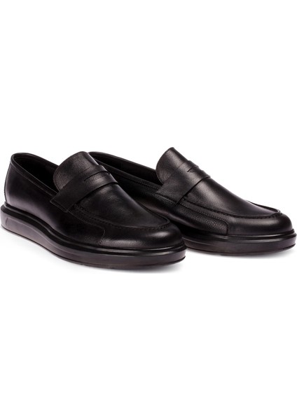 Deri Siyah Comfort Loafer Erkek Ayakkabı fiyatları