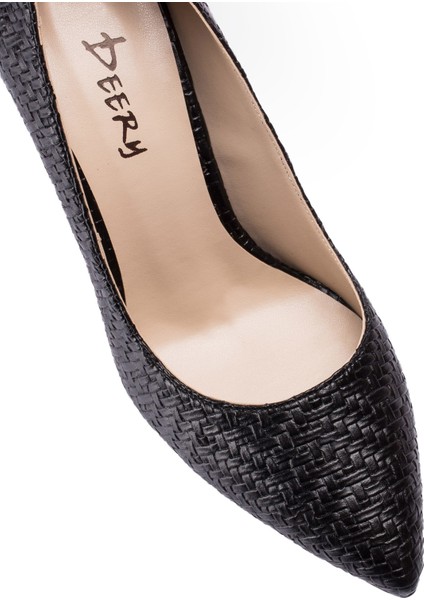 Siyah Kadın Stiletto