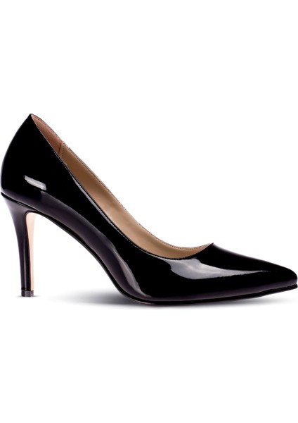 Siyah Rugan Kadın Stiletto