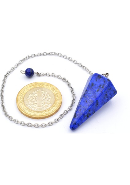 Hakiki Lapis Lazuli Taşı Pandül Sarkaç 1.kalite 001