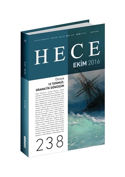 Hece Aylık Edebiyat Dergisi Sayı : 238 - Ekim 2016