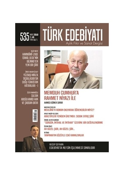 Türk Edebiyatı Dergisi Sayı : 535 Mayıs 2018