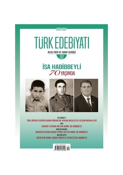 Sayı: 552 Ekim 2019