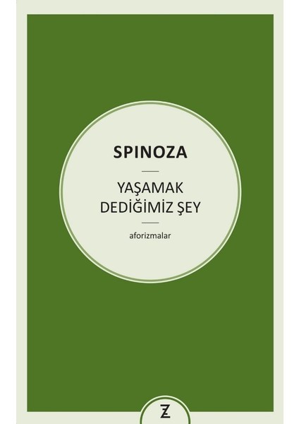 Yaşamak Dediğimiz Şey - Spinoza