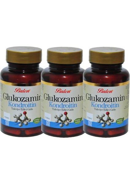 Gluko Zamin Kondroitin 60 Kapsül x 750 Mg x 3 Adet