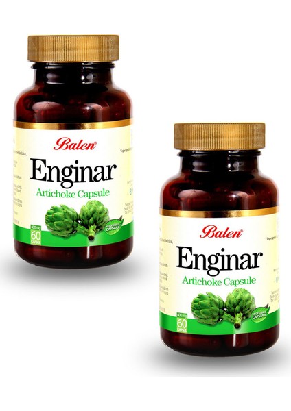 Enginar Ekstraktlı Bitkisel 60 Kapsül x 2 Adet