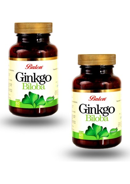 Ginkgo Biloba 60 Tablet x 2 Adet