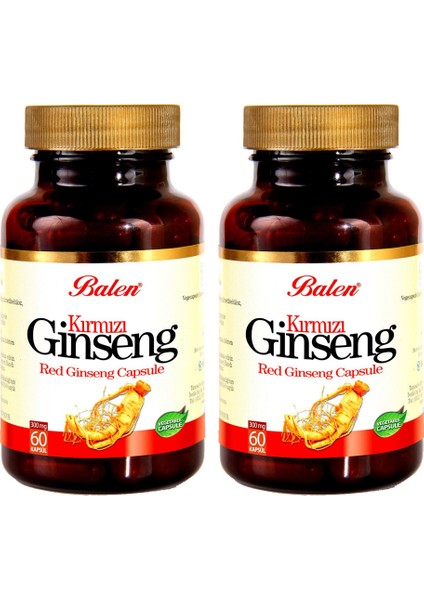 Kırmızı Ginseng 60 Kapsül 375 Mg x 2 Adet