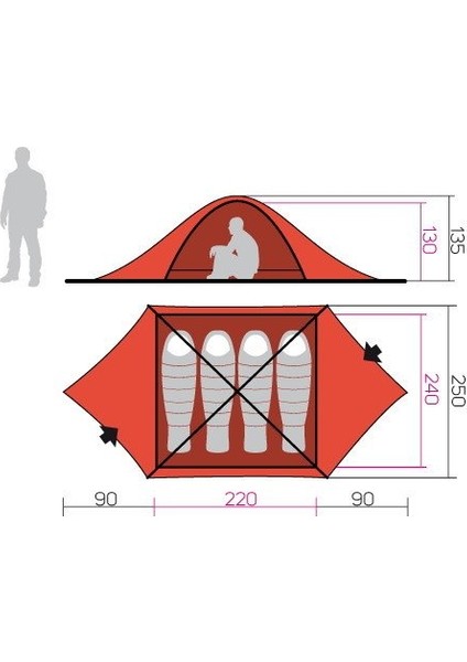 Spruce 4 Comfort Çadır