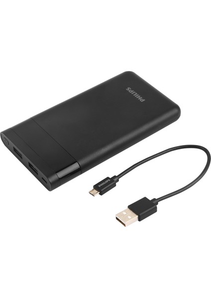 10000 mAh LED Ekran Powerbank Siyah