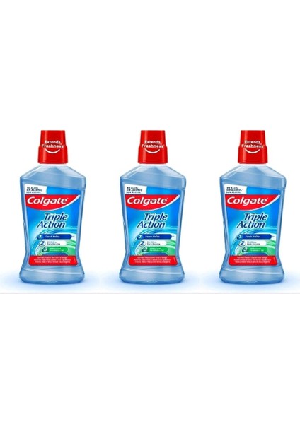 Ağız Bakım Suyu Üçlü Etki 500 ml x 3 Adet