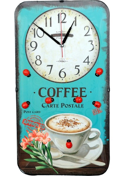 Sardunya Duvar Saati Coffee