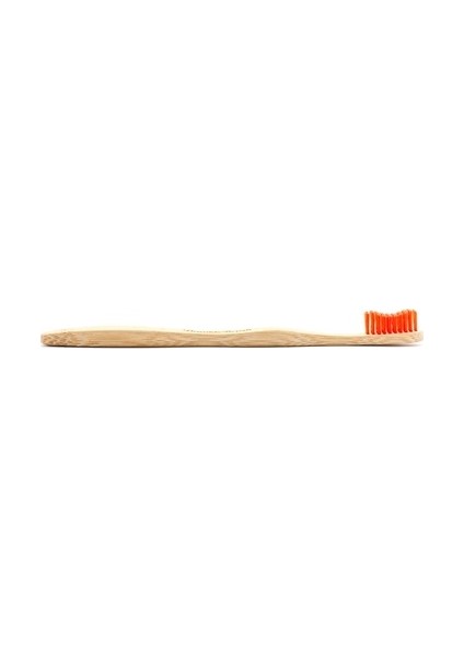 Yetişkin Diş Fırçası Kırmızı Orta Sertlikte Bambu Tutamaklı 1 Adet