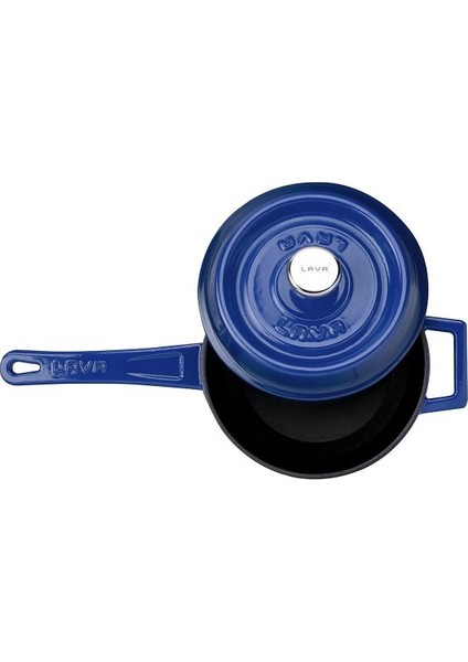 Döküm Sos Tenceresi. Çap(Ø) 16 cm -(Sütlük) Mavi modelleri