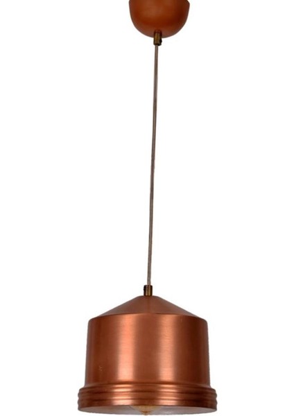 Retro,rustik,modern Mutfak,cafe,bar Üstü Için matt bakır Tekli Metal Sarkıt Avize ÇAP:20CM fiyatları