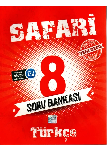 Kırmızı Beyaz Yayınlar 8.Sınıf  Safari Türkçe Soru Bankası