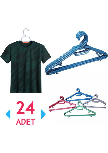 Plastik Elbise Askısı 24 Adet modelleri