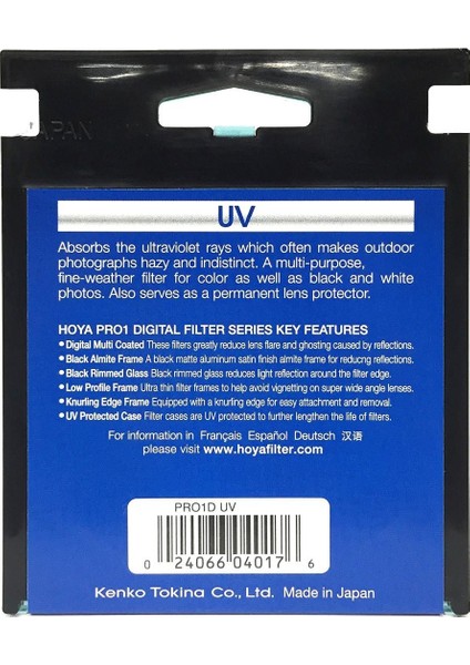 58 mm Hd Uv Filtre