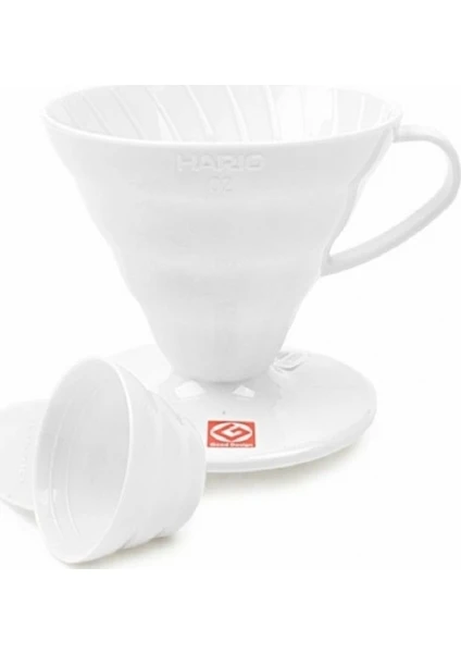 V60 02 Dripper Beyaz Plastik