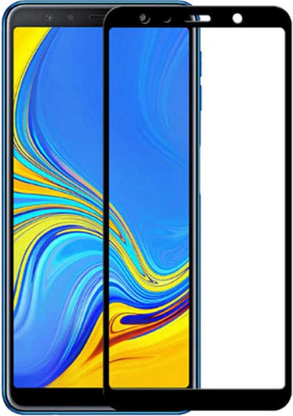 Samsung Galaxy A9 2018 Tam Kaplayan 5D Cam Ekran Koruyucu - Şeffaf