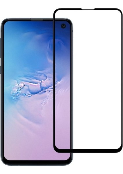 Samsung Galaxy S10e Tam Kaplayan Şeffaf Silikon Kılıf + 5D Cam Ekran Koruyucu - Şeffaf